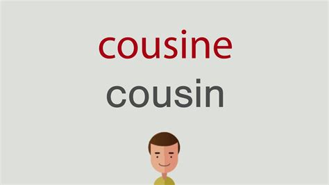 cousine englisch|cousin in english.